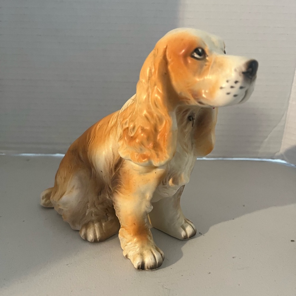 Vintage Porcelain cocker spaniel figurine by Erich Stauffer #1278